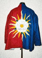 Medieval Yorksist livery coat with back sin in splendour