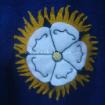 Hand made rose badge