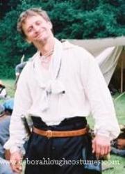 17th century English civil War linen shirt
